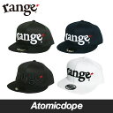 range original スナップバックキャップ ブラック 定番ロゴ 帽子 黒 snap back cap Black レンジ メンズ レディース 男女兼用 フリーサイズ