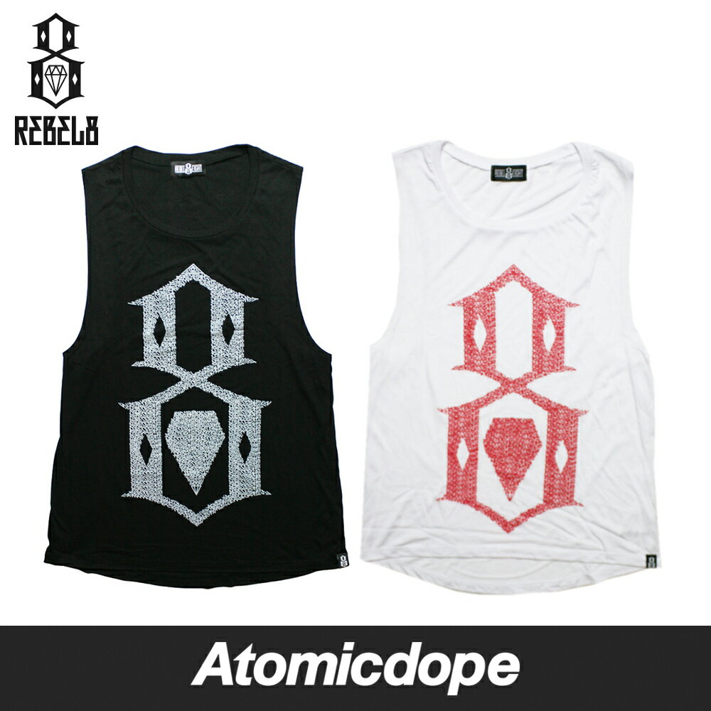 Atomicdopeȥߥåɡפ㤨REBEL8 ROLL CALL T 󥯥ȥå ǥ   MUSCLE TEE Black White ٥륨ȡפβǤʤ5,500ߤˤʤޤ