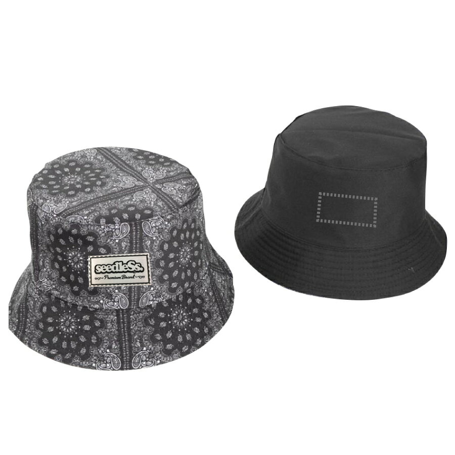 【送料無料】seedleSs sd Paisley バケットハット リバーシブル 帽子 reversible bucket hat シードレス メンズ レディース 男女兼用 ワンサイズ(内径 約58cm) 2