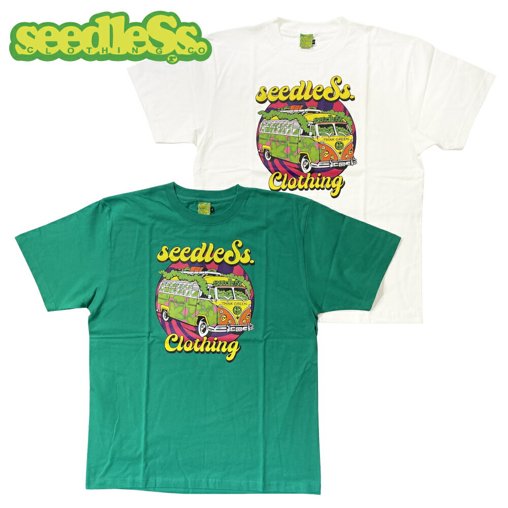Rakuten - seedleSs Hippy Bus Tシャツ 半袖 ss tee シードレス メンズ レディース 男女兼用