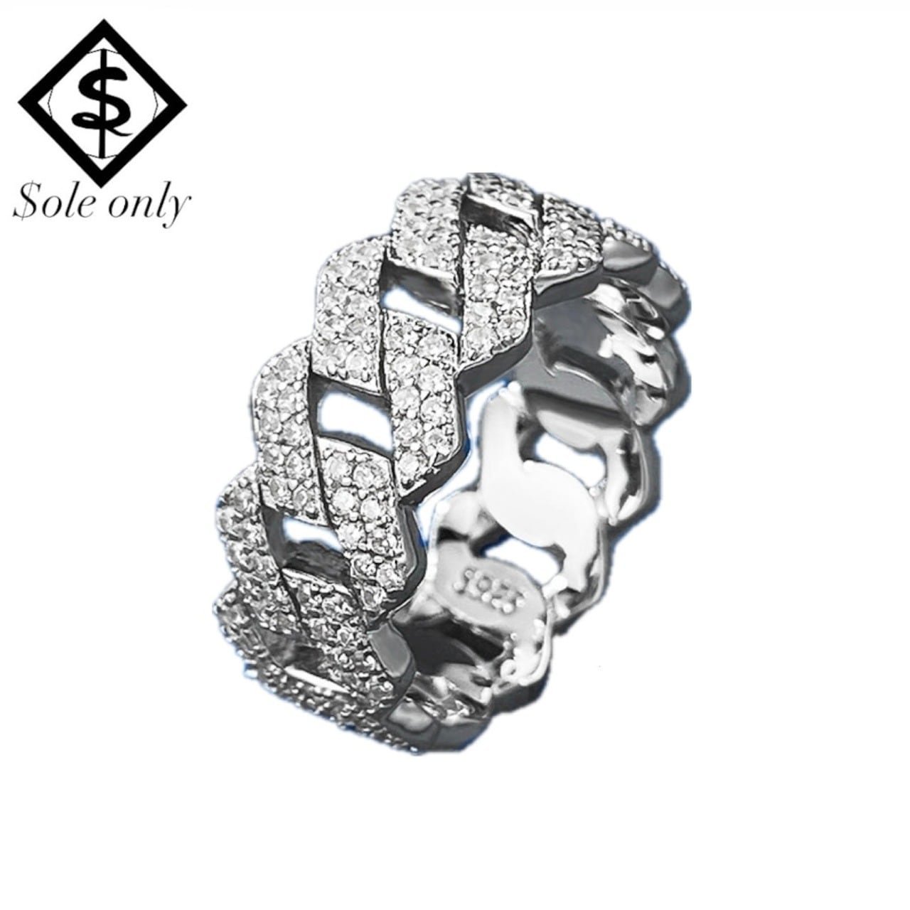 Rakuten - $ole only ソールオンリー S925 Twist Chain Design リング スター シルバー925 Ring Silver