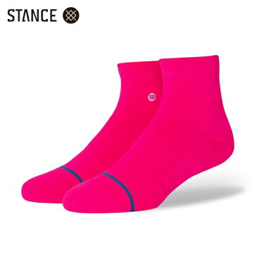 STANCE HYPER QTR ソックス ネオンピンク 靴下 蛍光 SOCKS NeonPink スタンス 22.0-24.5cm