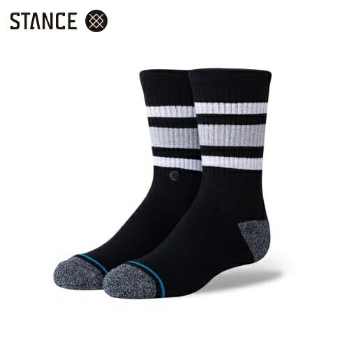 STANCE BOYD ST KIDS キッズ インフィニット ソックス ブラック 子供用 靴下 黒 INFIKNIT SOCKS Black スタンス サイズM(16.5-19.5cm)
