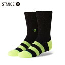 STANCE VIBE LbY \bNX ubN/lIO[ qp C /u SOCKS Black/NeonGreen X^X TCYS(14.0-16.5cm)