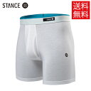 STANCE STAPLE 17 7in ボクサーブリーフ パンツ アンダーウェア ホワイト 白 BB BOXER BRIEFS PANTS White スタンス