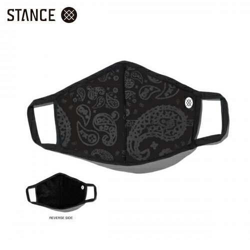 楽天Atomicdope　アトミックドープSTANCE BANDAS MASK リバーシブル マスク ブラック ペイズリー 黒 総柄 MASK Black Paisley スタンス メンズ レディース ユニセックス 男女兼用 フリーサイズ