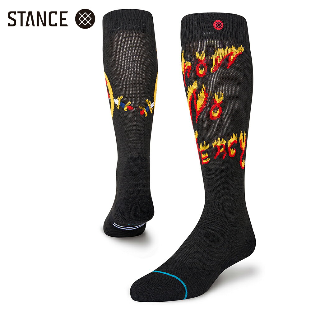 STANCE x SLAYER SNOW コラボ ソックス ブラック 靴下 黒 SOCKS Black スタンス x スレイヤー サイズL 25.5-29.0cm