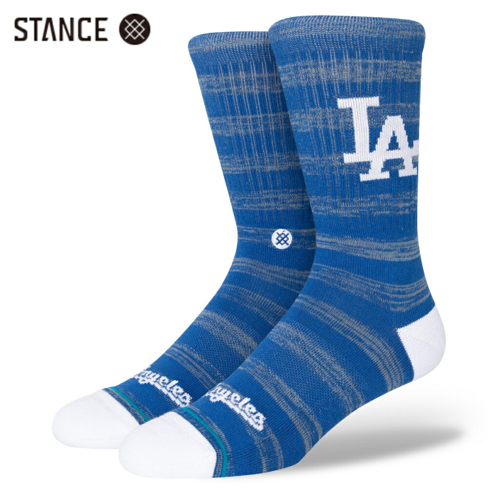 STANCE x MLB Los Angeles Dodgers TWIST CREW チーム ソックス 靴下 SOCKS スタンス x 大リーグ ロサンゼルス・ドジャース サイズL 25.5-29.0cm