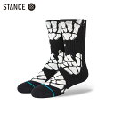 STANCE ZOMBIE HANG キッズ インフィニット ソックス ブラック 子供用 靴下 黒 INFIKNIT KIDS SOCKS Black スタンス