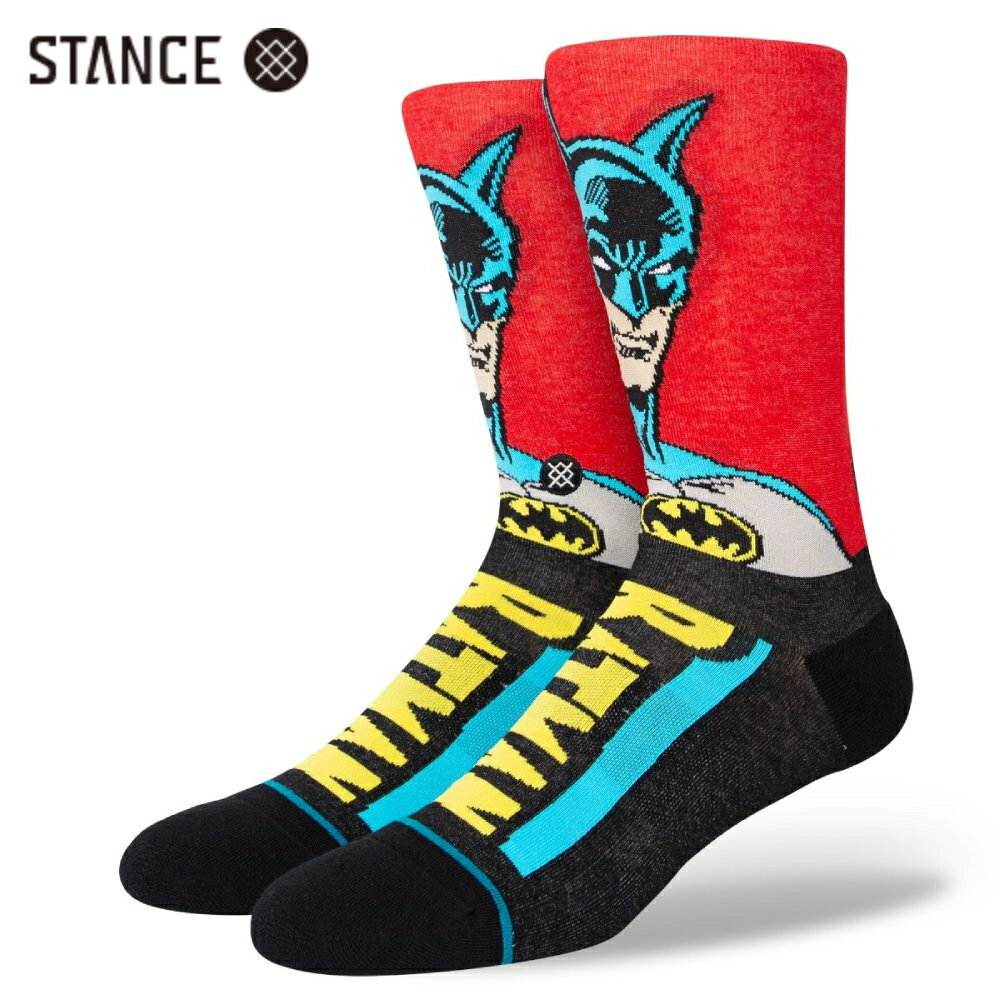 STANCE x Batman BATMAN COMIC インフィニット コラボ ソックス ブラック/レッド 靴下 黒/赤 INFIKNIT SOCKS Black/Red スタンス x バットマン