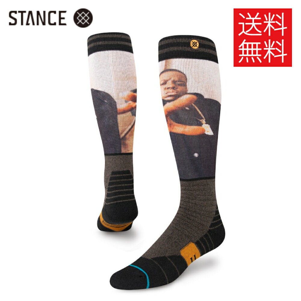 【送料無料】STANCE x Notorious B.I.G. KING OF NY SNOW コラボ ハイ ソックス 靴下 総柄 SOCKS スタンス x ノトーリアス・B.I.G. ビギー・スモールズ サイズL 25.5-29.0cm