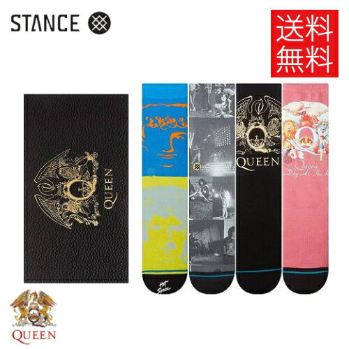 【送料無料】STANCE x QUEEN インフィニット コラボ ソックス4足ボックスセット 靴下 INFIKNIT SOCKS SET BOX スタンス x クイーン サイズL 25.5-29.0cm