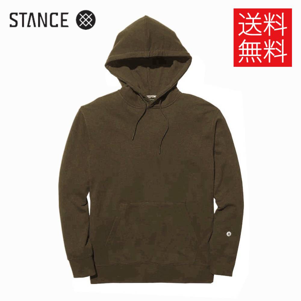 【送料無料】STANCE SHELTER プルオーバー フーディー パーカー ダークブラウン 茶 無地 PULLOVER HOODIE DarkBrown スタンス メンズ レディース 男女兼用