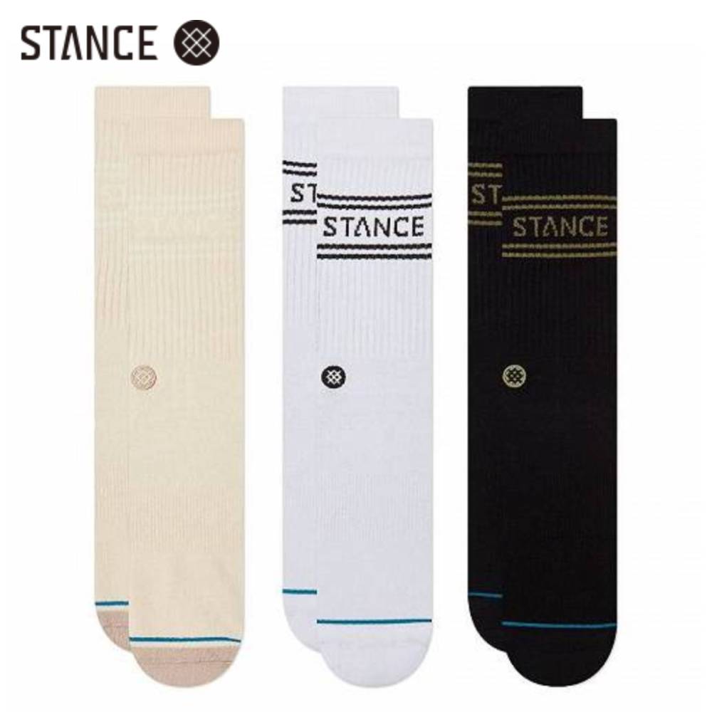 STANCE BASIC 3 PACK CREW ソックス3足セット オートミール 靴下 SOCKS OatMeal スタンス サイズL