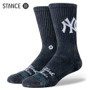 STANCE x MLB New York Yankees FADE NY `[ \bNX lCr[ C  SOCKS Navy X^X x 僊[O j[[NEL[X TCYL 25.5-29.0cm