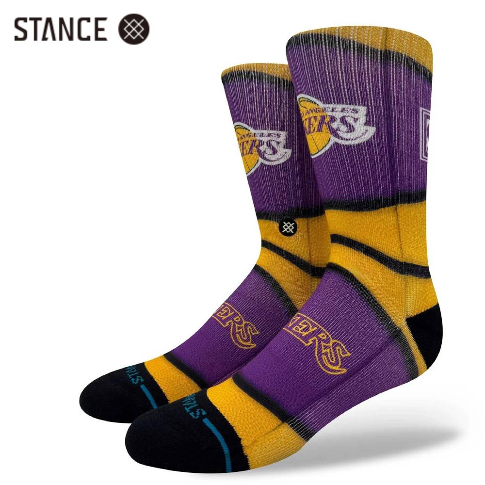Rakuten - STANCE x NBA LAKERS LA MINI BALL HWC チーム ソックス 靴下 SOCKS スタンス x ロサンゼルス レイカーズ サイズL 25.5-29.0cm