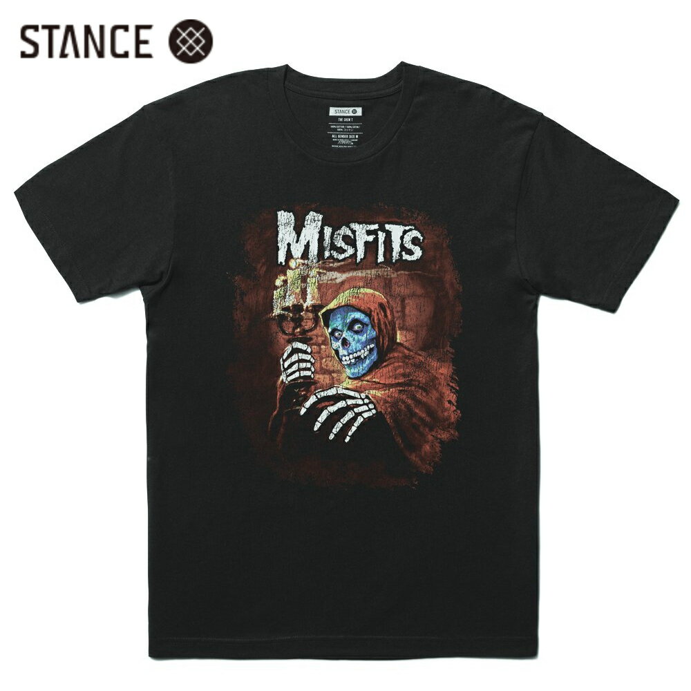 Rakuten - STANCE x MISFITS コラボ Tシャツ ブラック 半袖 黒 T-SHIRT Black スタンス x ミスフィッツ