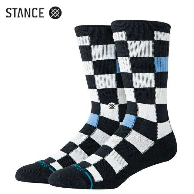 Rakuten - STANCE CHEF CHECK ソックス チェック柄 靴下 黒/白 CREW SOCKS Check Black/White スタンス