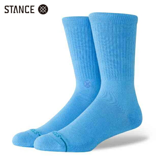 Rakuten - STANCE ICON ソックス ブライトロイヤルブルー 靴下 無地 青 SOCKS Bright Royal Blue スタンス サイズL 25.5-29.0cm