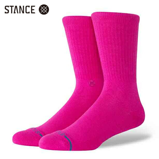Rakuten - STANCE ICON レディース ソックス フューシャ ピンク 靴下 SOCKS FuschiaPink スタンス サイズS 22.0-24.5cm