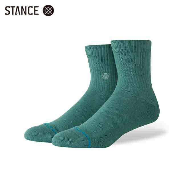 Rakuten - STANCE ICON QUARTER ソックス ティール 靴下 緑 SOCKS Teal スタンス Lサイズ 25.5-29.0cm