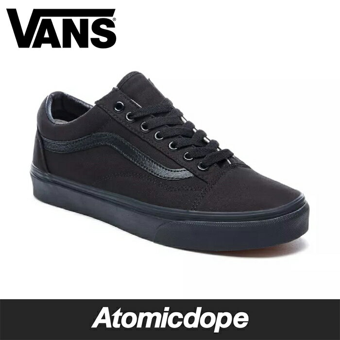 【送料無料】VANS OLD SKOOL スニーカー オールドスクール オールブラック 黒 靴 VN000D3HBKA SHOES Black CANVAS バンズ