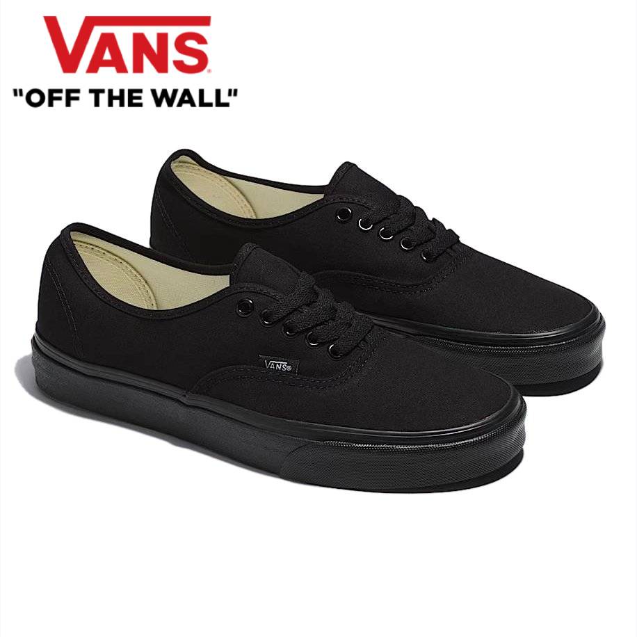 VANS AUTHENTIC スニーカー オーセンティック ブラック/ブラック SHOE 靴 Black/Black VN000EE3BKA バンズ