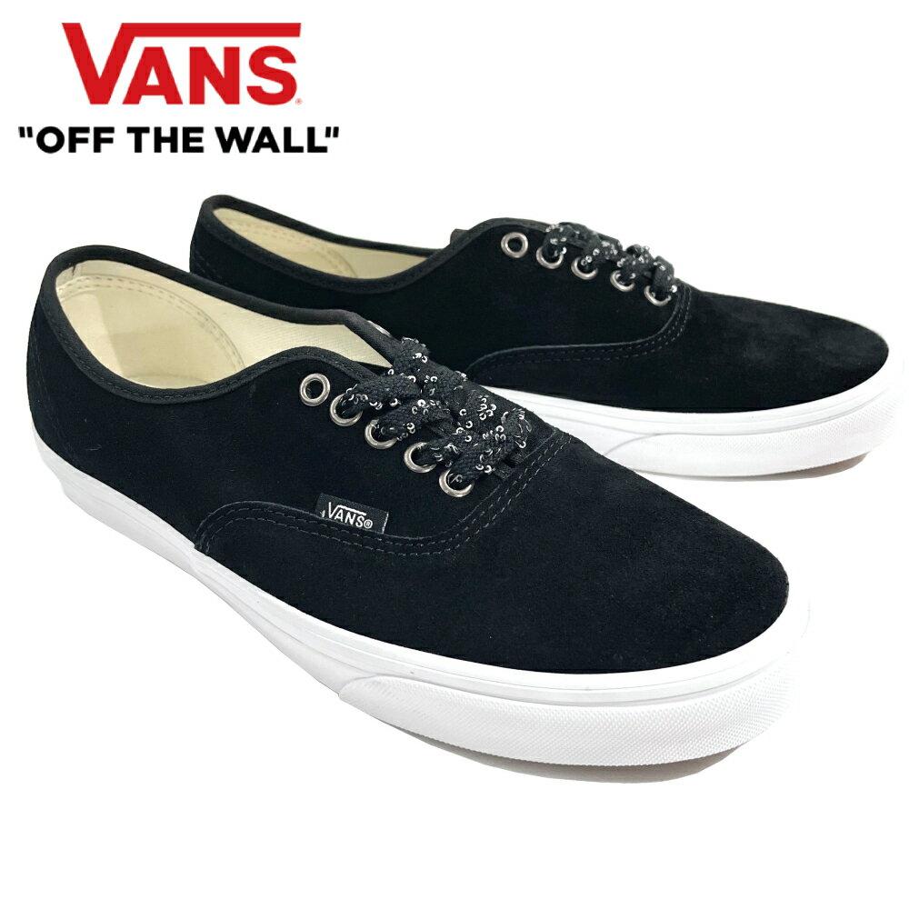 Rakuten - VANS AUTHENTIC Shine Lace スニーカー オーセンティック シャインレース ブラック/トゥルーホワイト SHOE 靴 Black/True White VN000D6G6BT バンズ