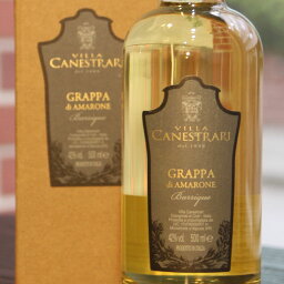 【グラッパ】グラッパ ディ アマローネ-カネストラーリ-Grappa di Amarone Villa Cnestrari イタリア ヴェネト グラッパ 木樽熟成 500ml