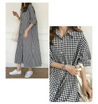 ロングシャツワンピースワンピースマキシ丈マキシワンピースシャツワンピースシャツ前開き羽織り着痩せカジュアル韓国服【ame-wpos406】【予約販売:4月27日入荷予定順次発送】【送料無料】メ込