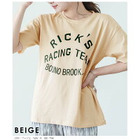 ロゴTシャツカットソートップスレディース半袖5分袖英語大人ゆったりプリントTシンプルコットン混仕事オフィス通勤おしゃれ可愛い2021春夏新作【lgww-at3243】【予約販売:15-20日】【送料無料】メ込