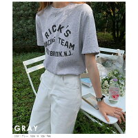 ロゴTシャツカットソートップスレディース半袖5分袖英語大人ゆったりプリントTシンプルコットン混仕事オフィス通勤おしゃれ可愛い2021春夏新作【lgww-at3243】【予約販売:15-20日】【送料無料】メ込