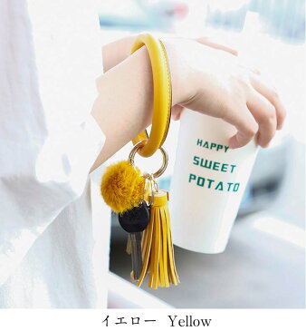 タッセル キーチャーム ポンポン お洒落 大きめ キーホルダー キーリング 個性的 ギフト 多色展開 プレゼント アクセサリー ブレスレット 腕 レディース 大人 韓国ファッション【azk208-044】【予約販売:15-20日】【送料無料】メ込2