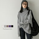 【半額クーポン対象】ニット タートルネック ドロップショルダー トップス こなれ感 ルーズ トップス レディース おすすめ おしゃれ フリーサイズ 2025春夏...