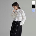 【半額クーポン対象】ブラウス シャツ レース 透け感 長袖 キレイめ 大人かわいい 上品 クロップド おすすめ デート おしゃれ レディース トレンド 人気 プチプラ 韓国ファッション 2025春夏新作 【wp-tb0318】【予約販売:15-20日】【送料無料】メ込2