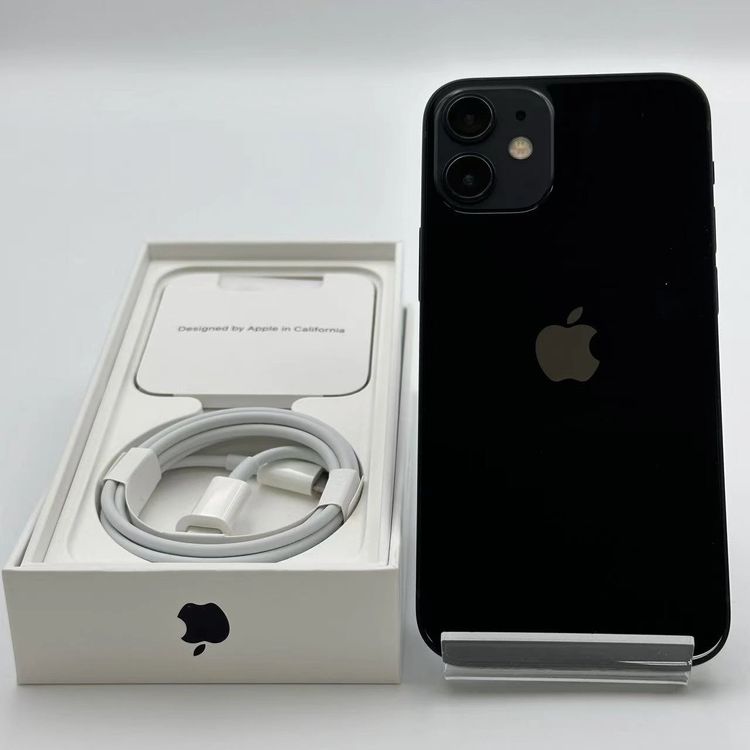 【中古】iPhone12 mini 128GB ブラック MGDJ3J/A docomo版SIMフリー 極美