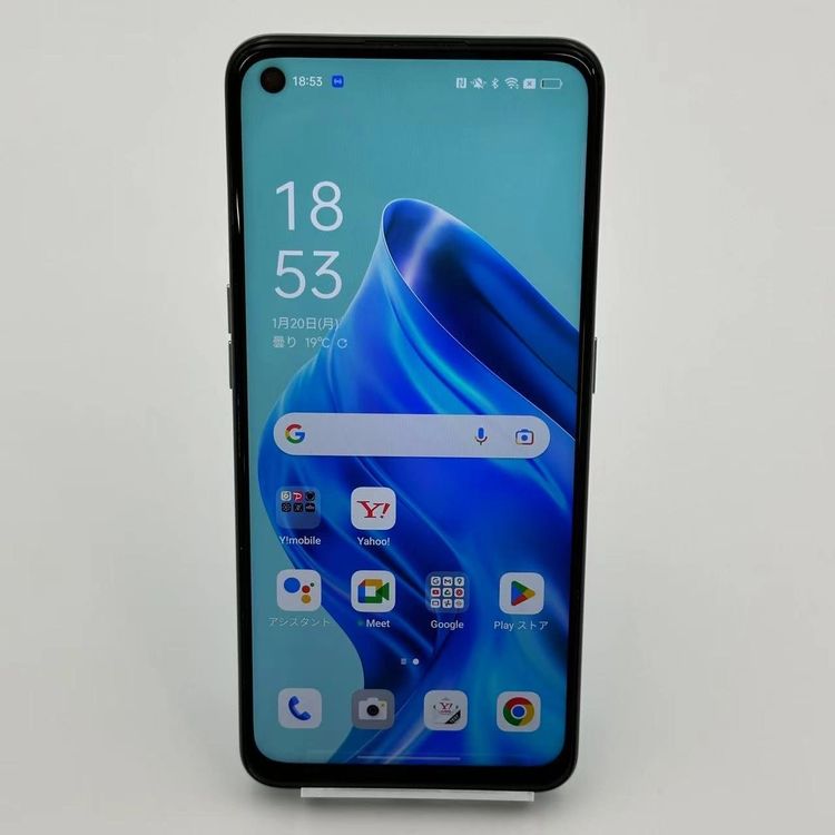 【中古】OPPO Reno5 A 128GB アイスブルー A101OP Y!mobile版SIMフ