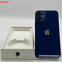 【中古】iPhone12 mini 128GB ブルー MGDP3J/A SoftBank版SIM