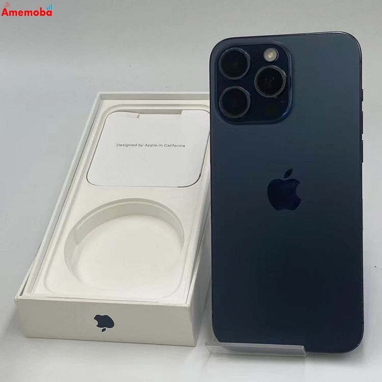 【中古】iPhone15 Pro Max 256GB ブルーチタニウム MU6T3J/A SoftBank版