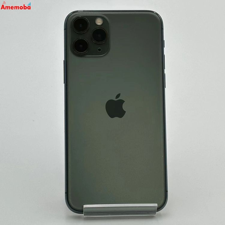 【中古】iPhone11 Pro 512GB ミッドナイトグリーン MWCG2J/A SoftBank版SI