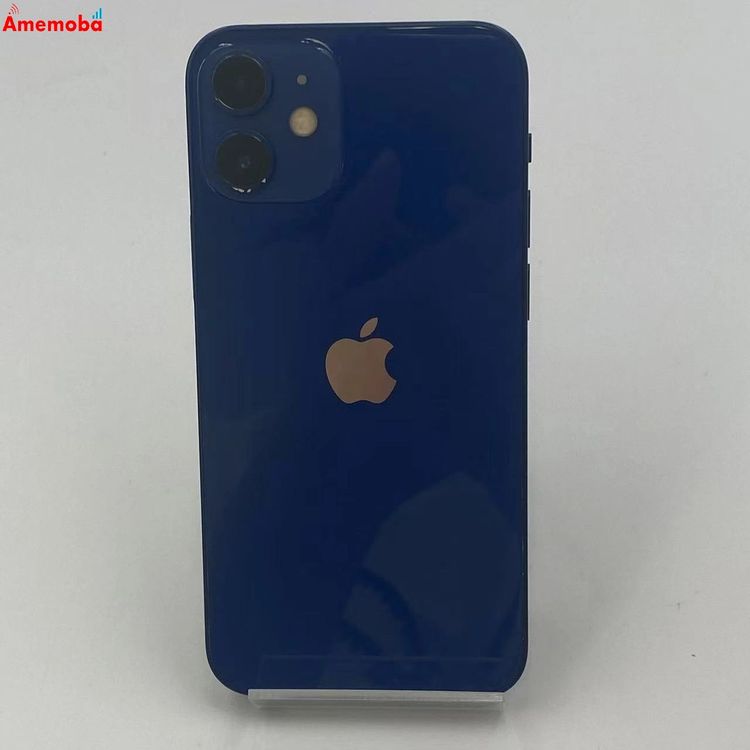 【中古】iPhone12 mini 128GB MGDP3J/A docomo版SIMフリー ブルー 美品