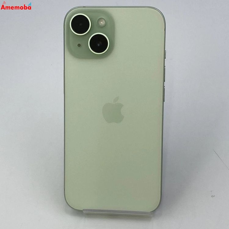 【中古】iPhone15 128GB グリーン MTMM3J/A AU版SIMフリー
