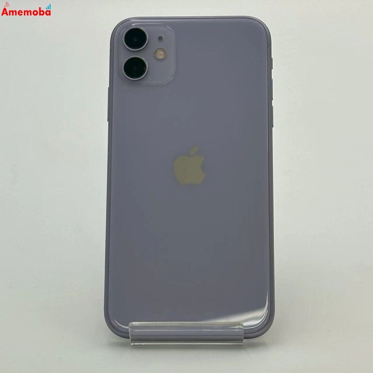 【中古】iPhone11 64GB パープル MWLX2J/A AU版SIMフリー 訳あり品