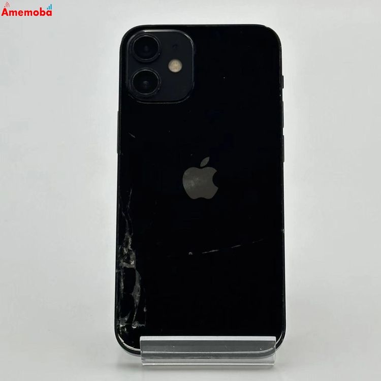 【中古】iPhone12 mini 64GB ブラック NGA03J/A Apple版SIMフリー ジャンク