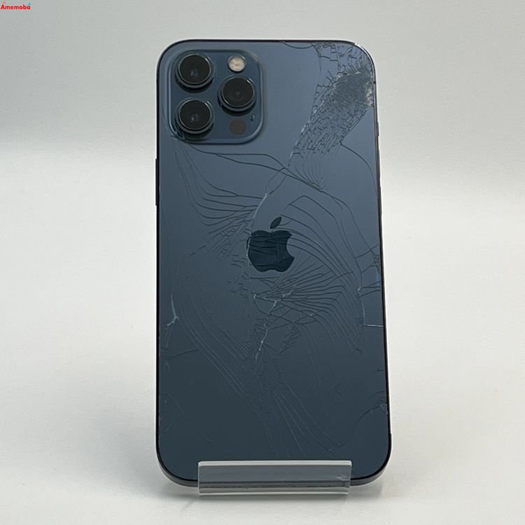 【中古】iPhone12 Pro Max 256GB パシフィックブルー MGD23J/A docomo版S