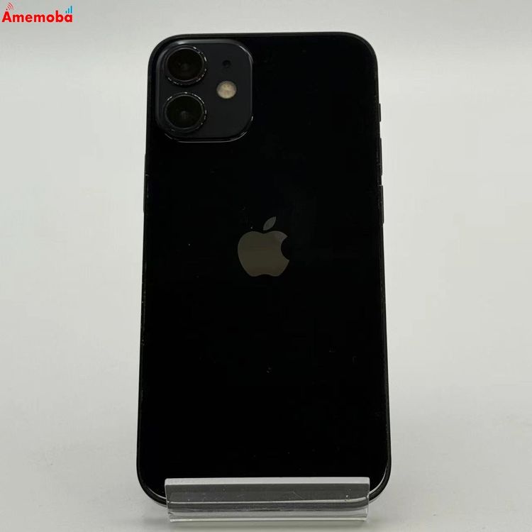 【中古】iPhone12 mini 64GB ブラック MGA03J/A AU版SIMフリー