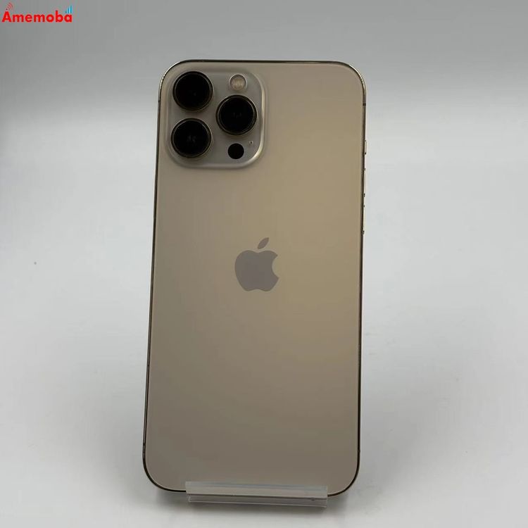 【中古】iPhone13 Pro Max 128GB ゴールド MLJ63J/A SIMロック解除済 美品