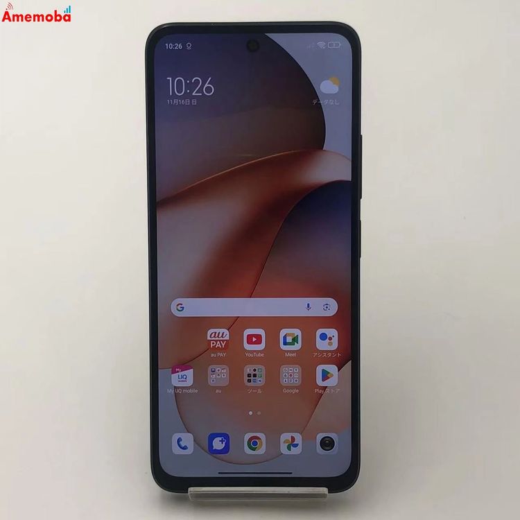 【中古】Xiaomi Redmi 12 5G 4GB 128GB ミッドナイトブラック XIG03 UQmo