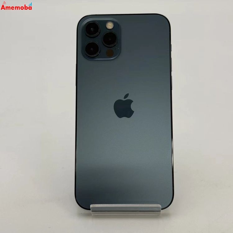 【中古】iPhone12 Pro 512GB パシフィックブルー MGMJ3J/A AU版SIMフリー 訳あ