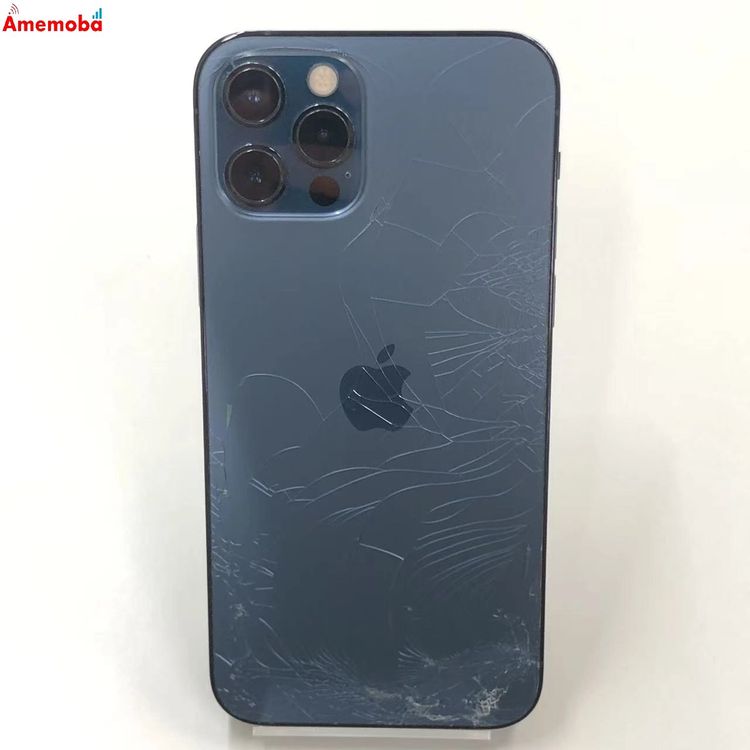 【中古】iPhone12 Pro 256GB パシフィックブルー MGMD3J/A SoftBank版SIM